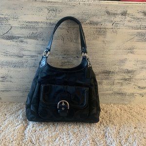 COACH CAMPBELL SIGNATURE HOBO BAG